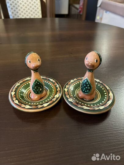 Статуэтки гуси в косынках раритет