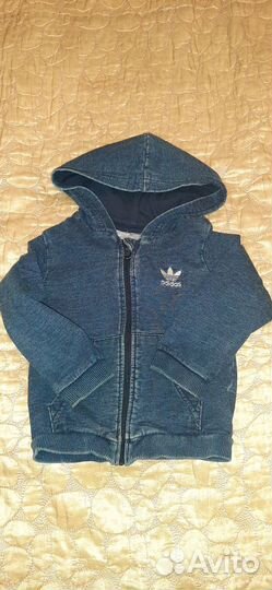 Кофта на замке Адидас ориджинал на ребёнка 1 год