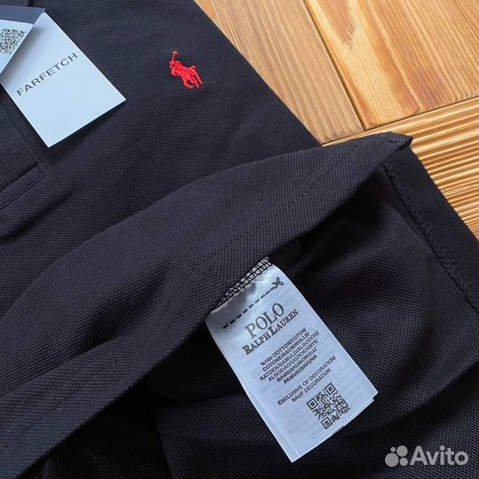 Polo ralph lauren поло черное