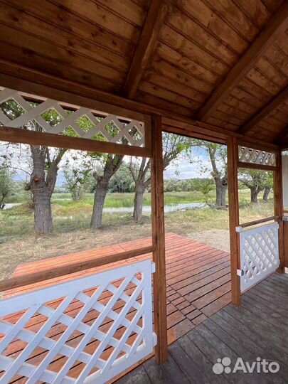 Аренда беседки на берегу озера