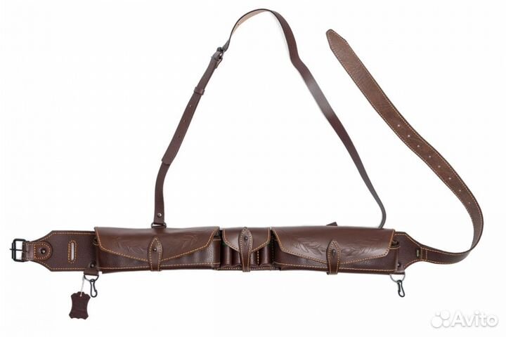 Патронташ под 40 патронов 12 калибра / кожа