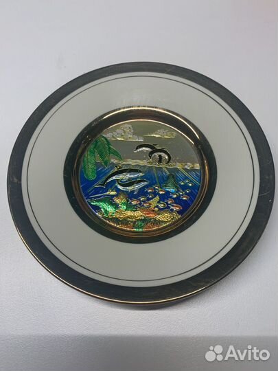 Art chokin 24kt gold тарелка