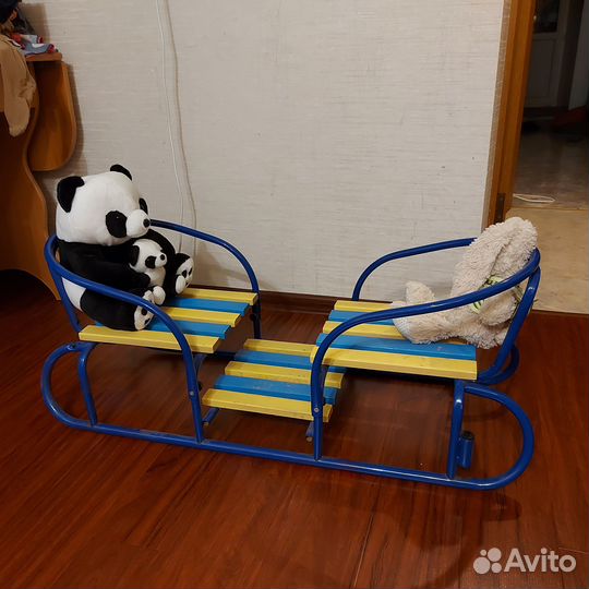Санки на двоих детей