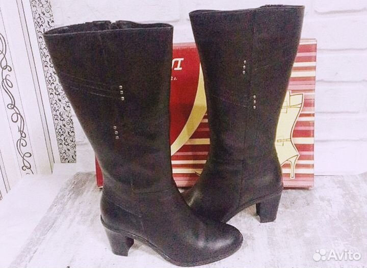 Зимние женские сапоги 37 натуральная кожа