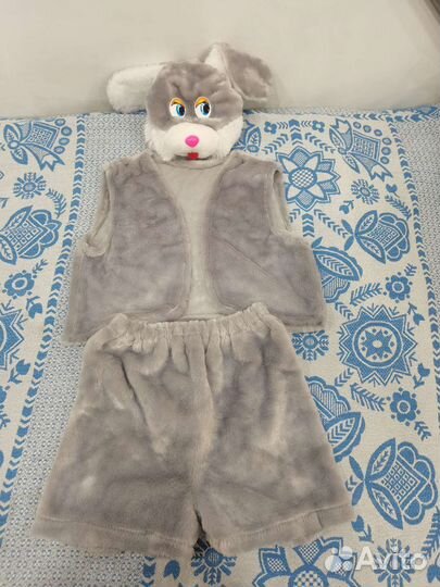 Новогодний костюм зайца для мальчика