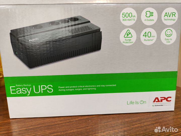 Ибп бесперебойник APC Easy Back-UPS BV500I-GR