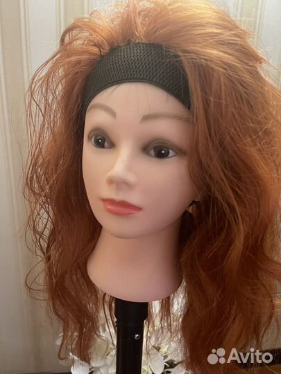 Парик вязанный на ободке искусственный