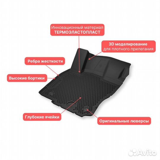 Коврики в салон 3D Ford Focus II (Standart)