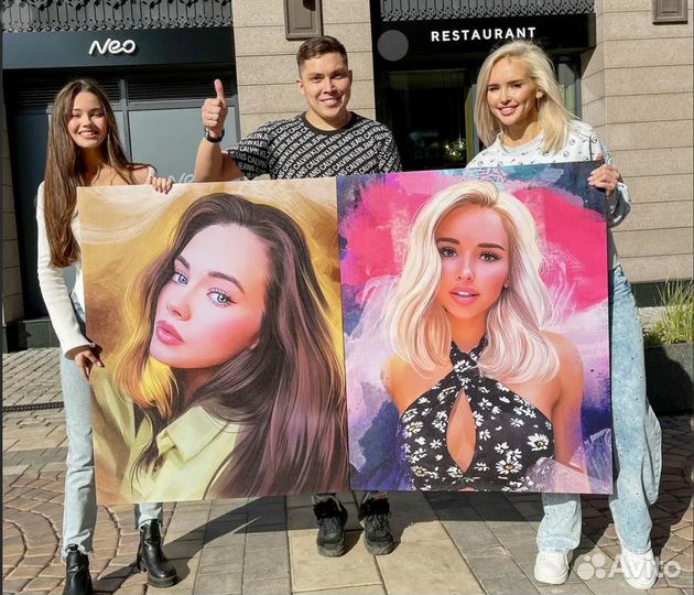 Портрет по фото (разные стили)