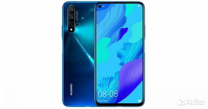 Телефон huawei Nova 5T синий