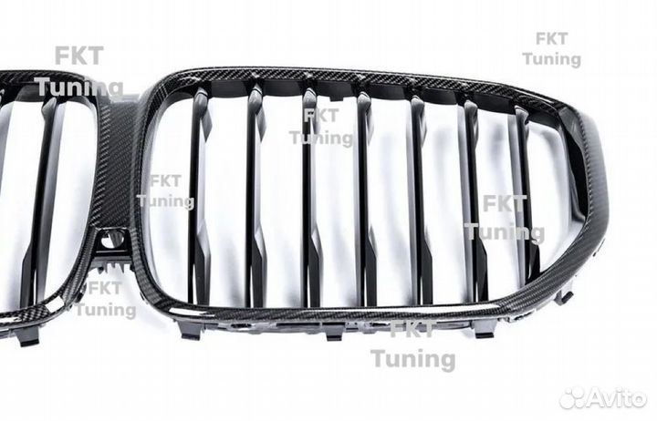 Решетка радиатора для BMW X5 G05, М стиль, карбон