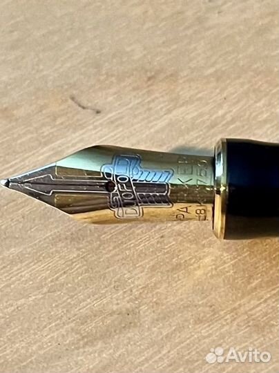 Ручка parker duofold 18k 750 перьевая