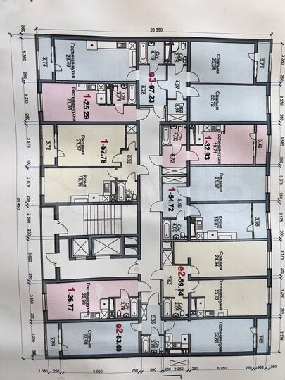 2-к. квартира, 59,7 м², 7/12 эт.