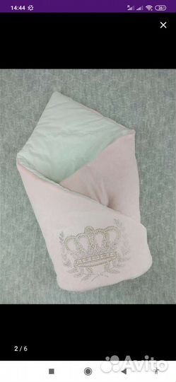 Конверт на выписку для девочки зима