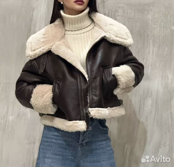 Дубленка авиатор