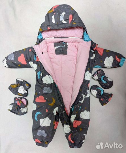 Зимний комбинезон crockid 74-80