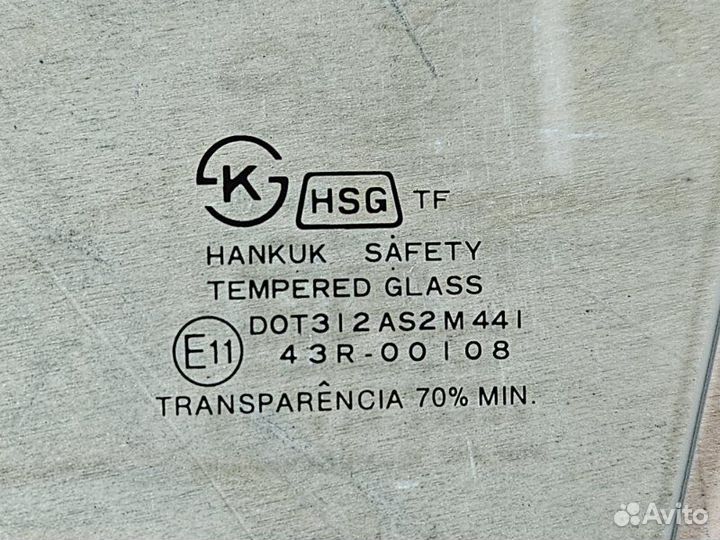 Стекло двери передней левой Daewoo Nexia