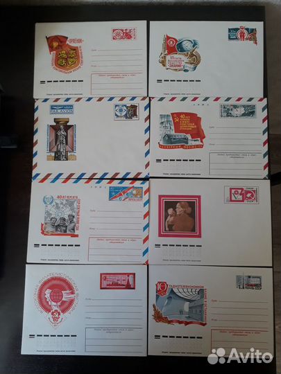 Конверты с оригинальной маркой (88 шт.), СССР