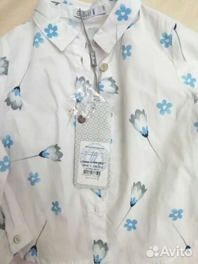 Блузка/рубашка Gulliver для девочки, р.86