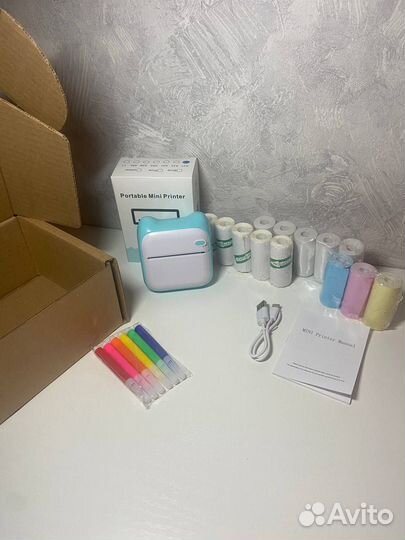 Портативный мини принтер для телефона