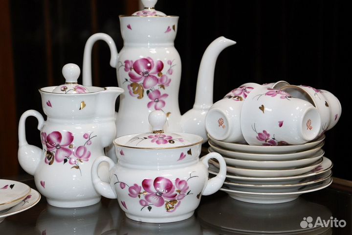 Редкий чайно-кофейный сервиз 