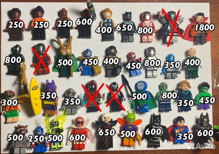 Lego star wars, marvel, dc minifigures