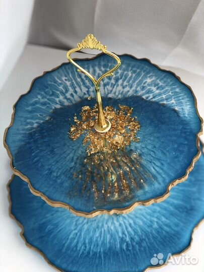 Фруктовница этажерка из эпоксидной смолы