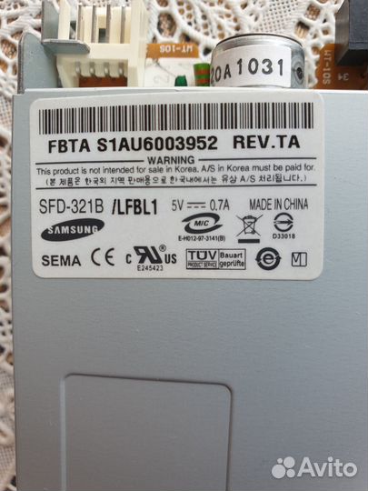 Флоппи дисковод samsung fbta S1AU6003952 REV.TA