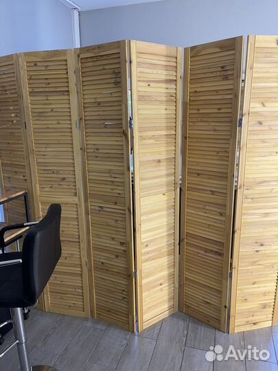 Ширма перегородка, лофт зеркало