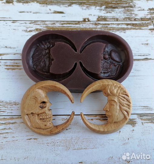 Силиконовые формы два месяца для кулонов кабошонов