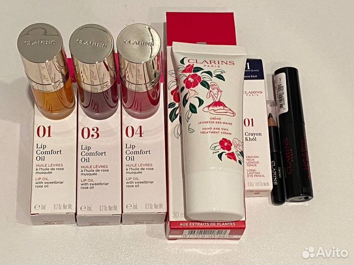 Clarins масло-блеск для губ 01, 03 новое