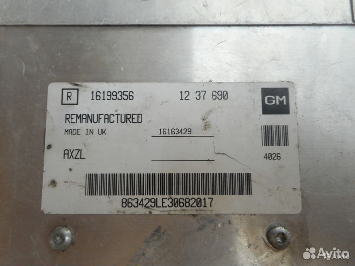 Блок на опель