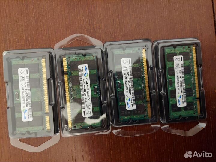 Оперативная память ddr2 4 шт по 2gb для ноутбука