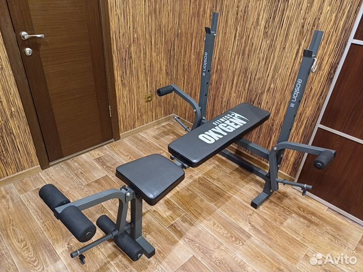 Скамья oxygen boston + спортинвентарь