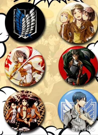 Значки с аниме