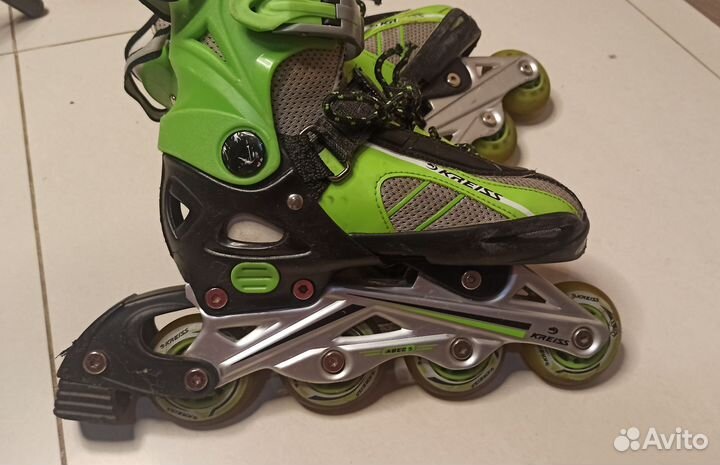 Ролики коньки 2 в 1 раздвижные детские