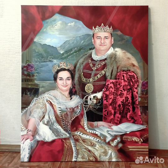 Картина портрет по фото на холсте