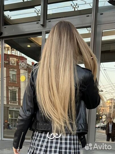 Волосы натуральные для наращивания бу