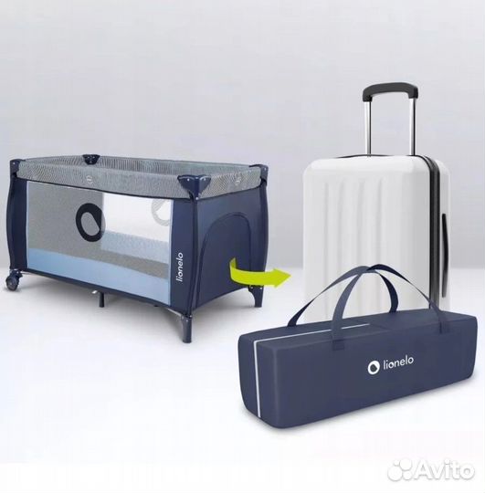 Манеж-кроватка 2в1