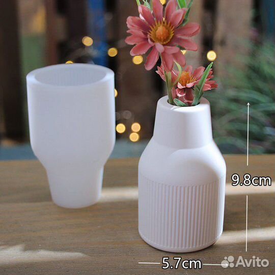 Силиконовый молд Ваза для гипса