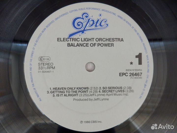 Electric Light Orchestra / ELO - Balance Of Power