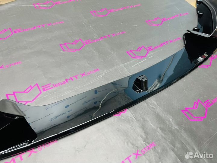 Сплиттер BMW F20 LCI MP черный глянец