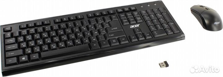 Клавиатура и мышь беспроводные Acer OKR120 черный