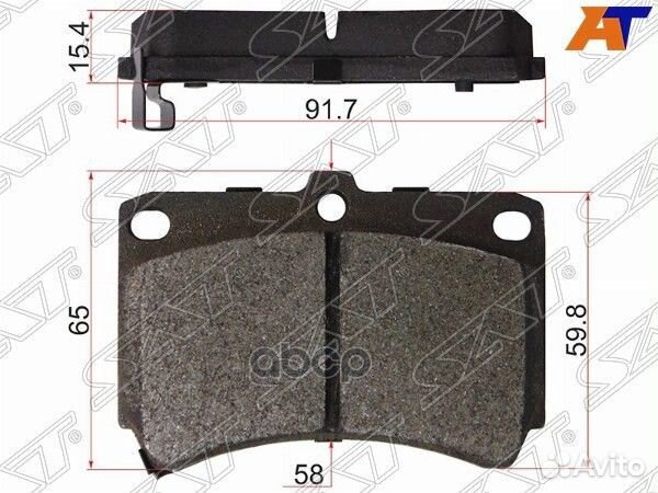 Колодки тормозные перед mazda demio DW/KIA RIO