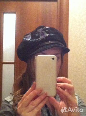 Замшевый кепи