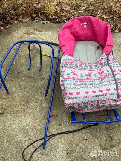 Санки + мягкое сидение (матрасик)