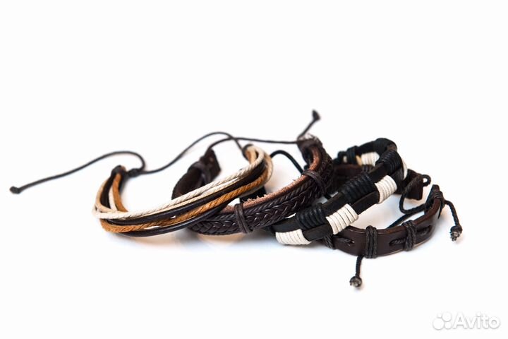 Браслеты кожаные