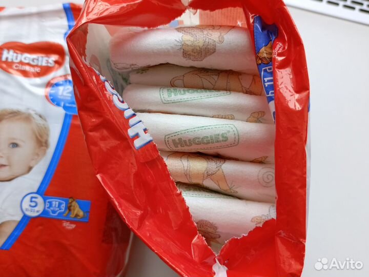 Подгузники huggies 5