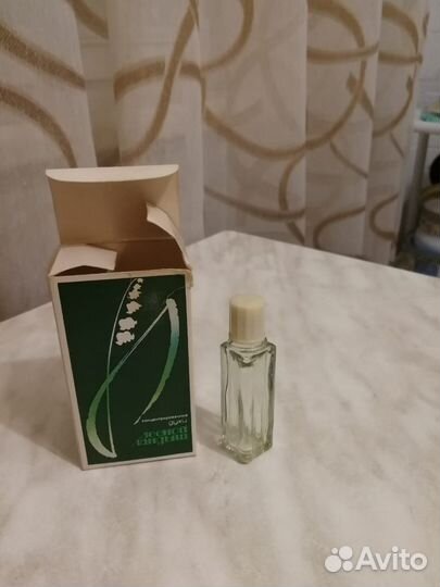 Флакон от духов винтаж ландыш серебристый