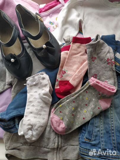 Одежда пакетом для девочки. Обувь, Кукла